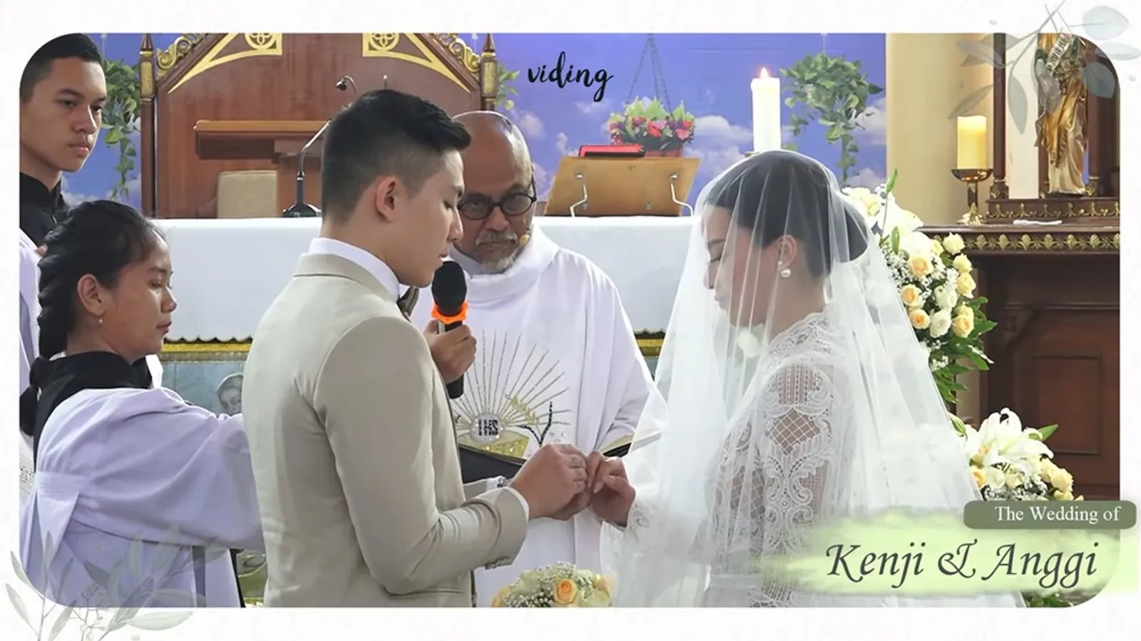 Sah! 9 Momen Pemberkatan Nikah Anggi Marito dan Kenji Ganessha