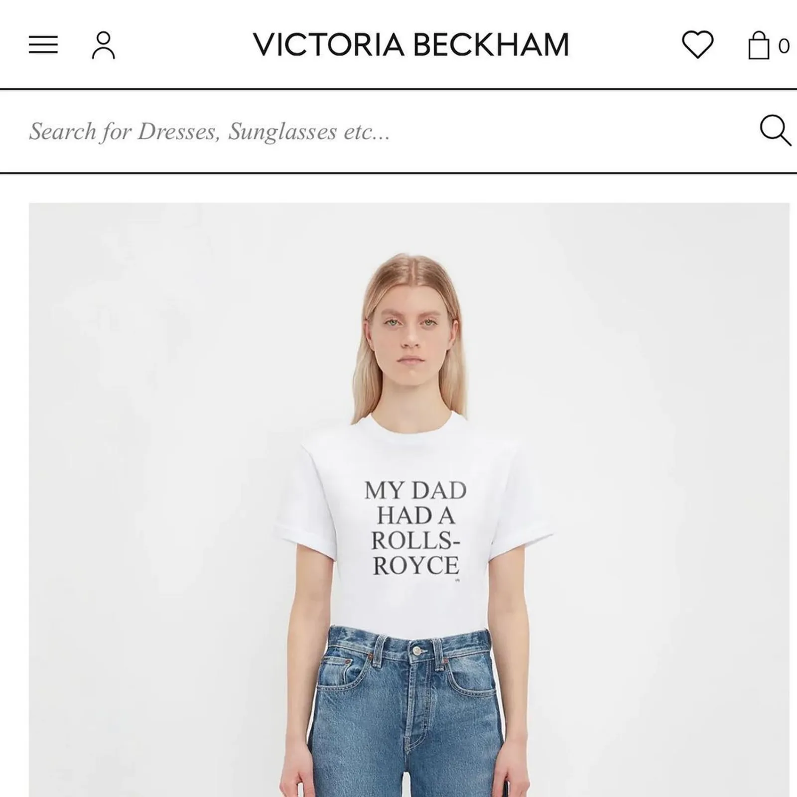 Victoria Beckham Rilis T-Shirt Viral ‘My Dad Had A Rolls-Royce’