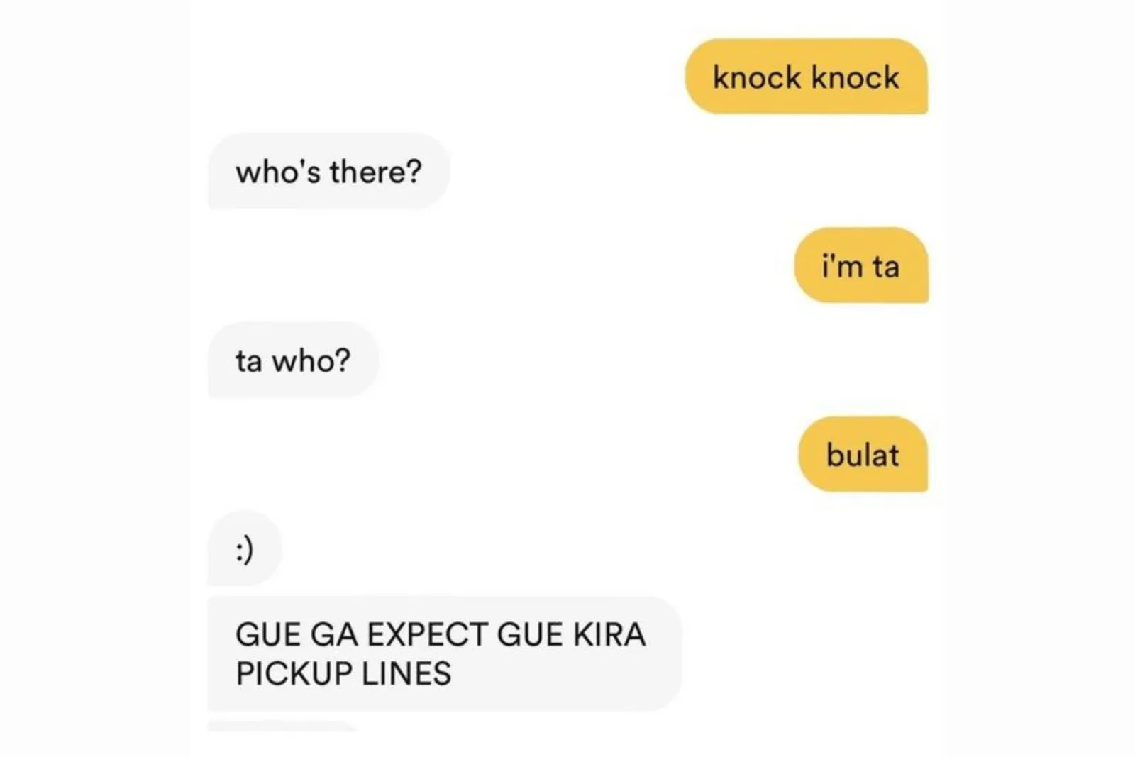 Kocak! 9 Pick Up Line Lucu di Bumble Ini Bakal Bikin Kamu Tertawa