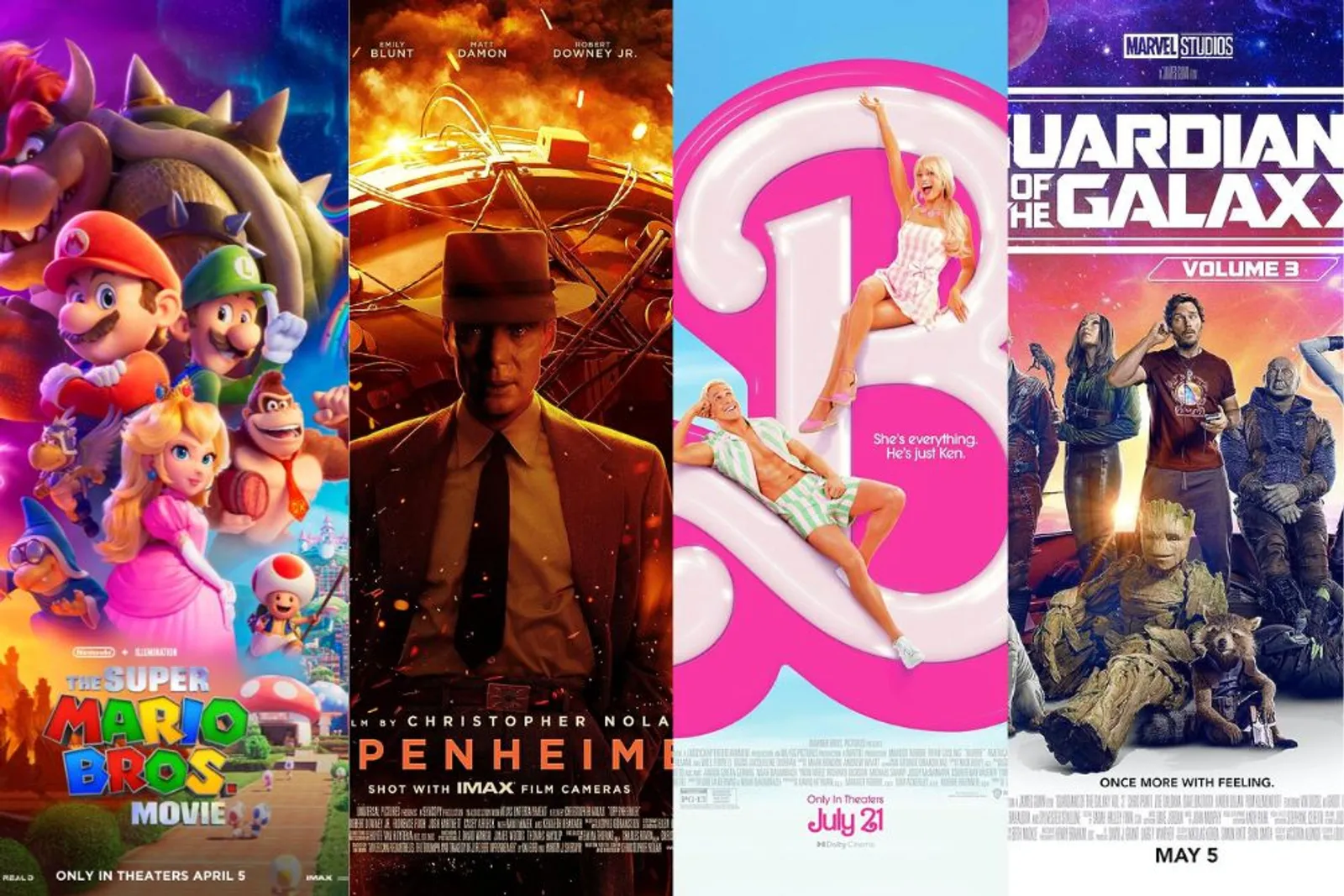 10 Film Hollywood dengan Pendapatan Tertinggi Tahun 2023