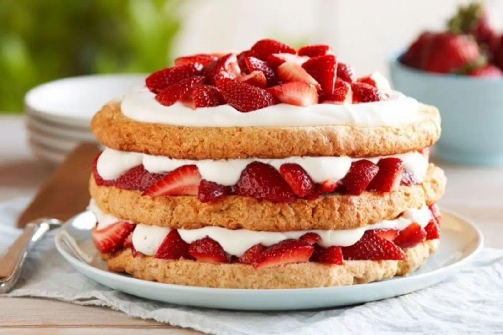 Moist dan Legit, Resep Strawberry Shortcake untuk Maniskan Natalmu