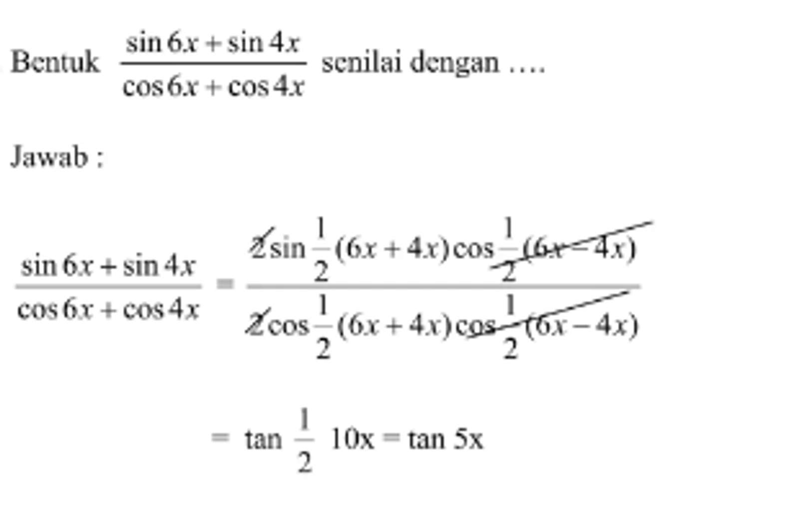 10 Contoh Soal Trigonometri dan Pembahasan Lengkapnya