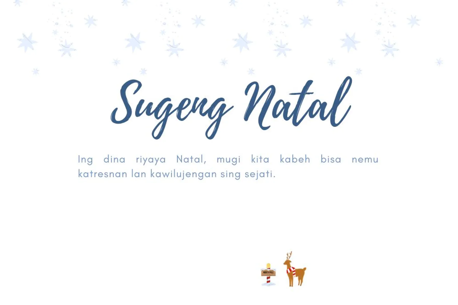 10 Ucapan Selamat Natal Dalam Bahasa Jawa Lengkap dengan Gambar