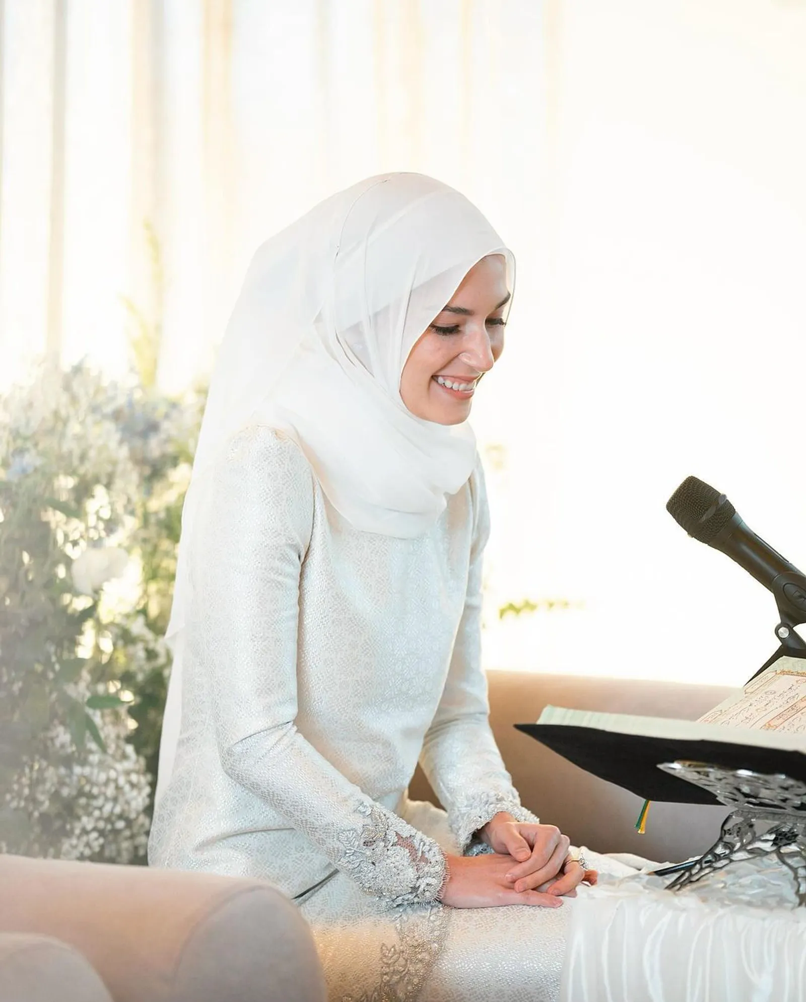 Calon Istri Pangeran Mateen Tampil Elegan di Acara Khatam Alquran