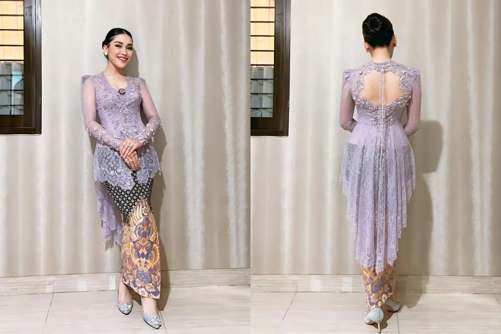 Inspirasi Kebaya Warna Ungu Pastel