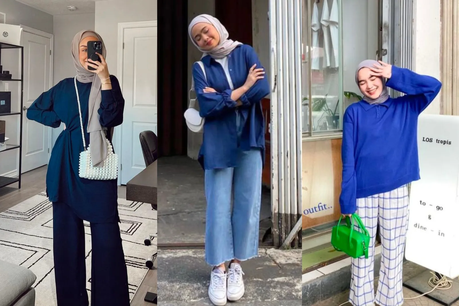 6 Warna Baju yang Pasti Cocok dengan Jilbab Abu-abu