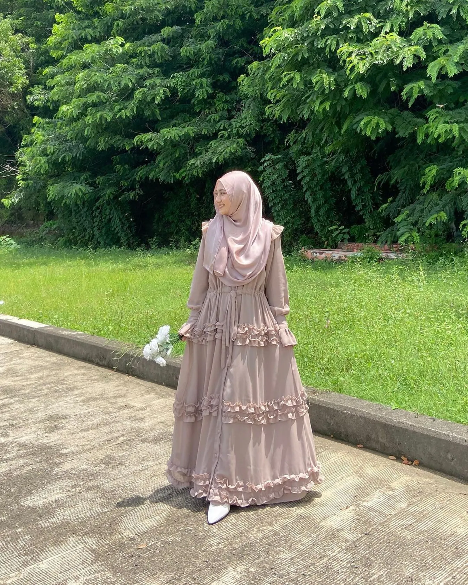 7 Model Gamis Remaja Korean Style