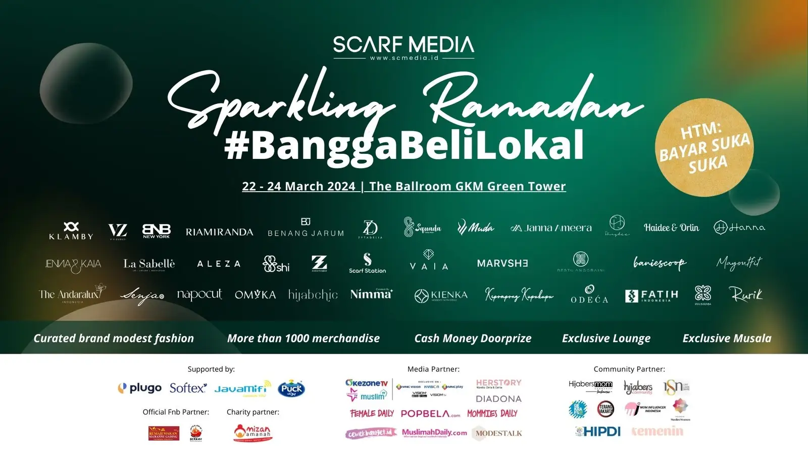 Sparkling Ramadan Hadirkan 36 Booth Modest Fashion Brand Indonesia