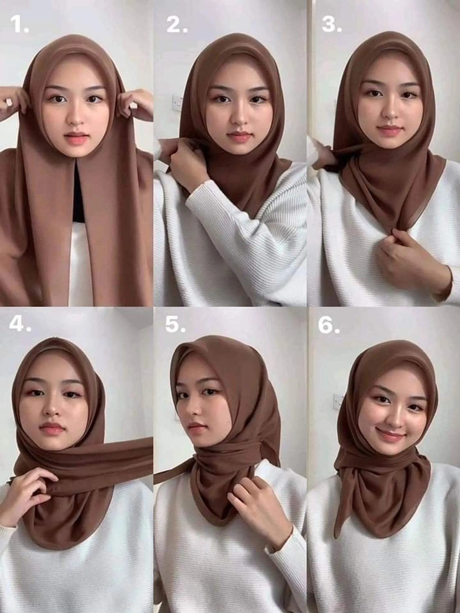 5 Tutorial Hijab Segi Empat Simple dan Modis untuk Remaja