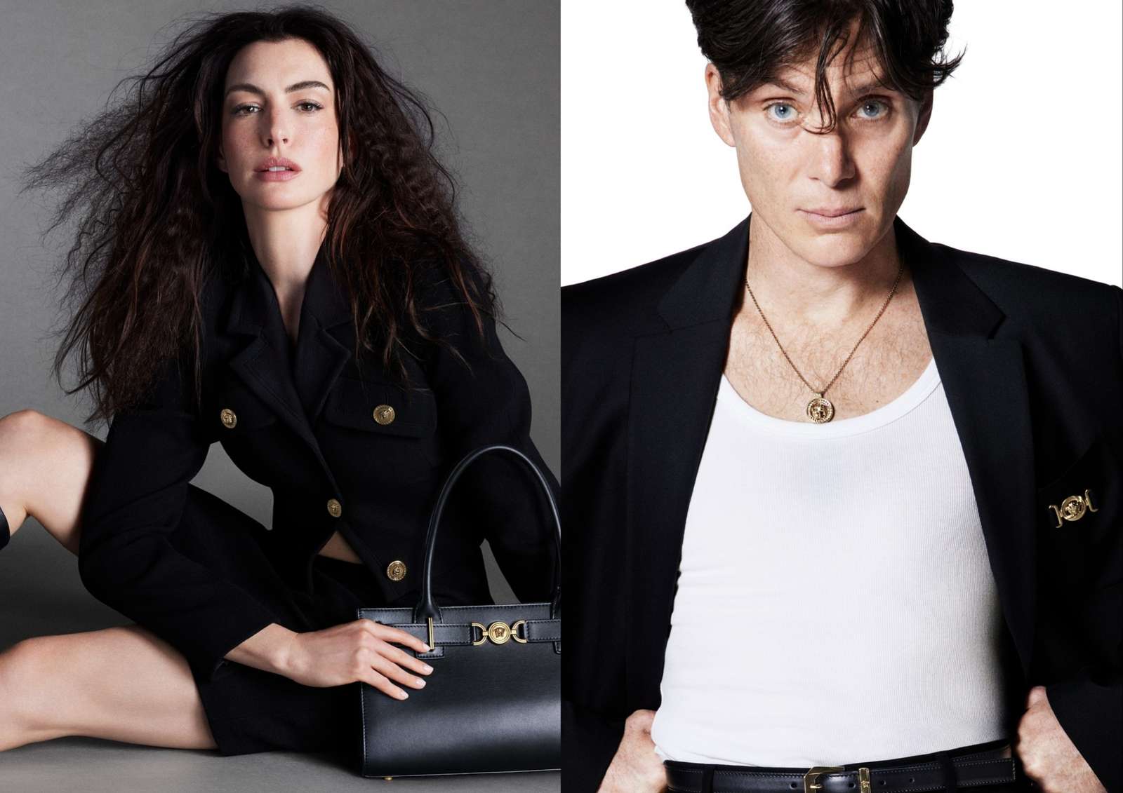 Anne Hathaway & Cillian Murphy Jadi Model Kampanye Versace Icons 2024