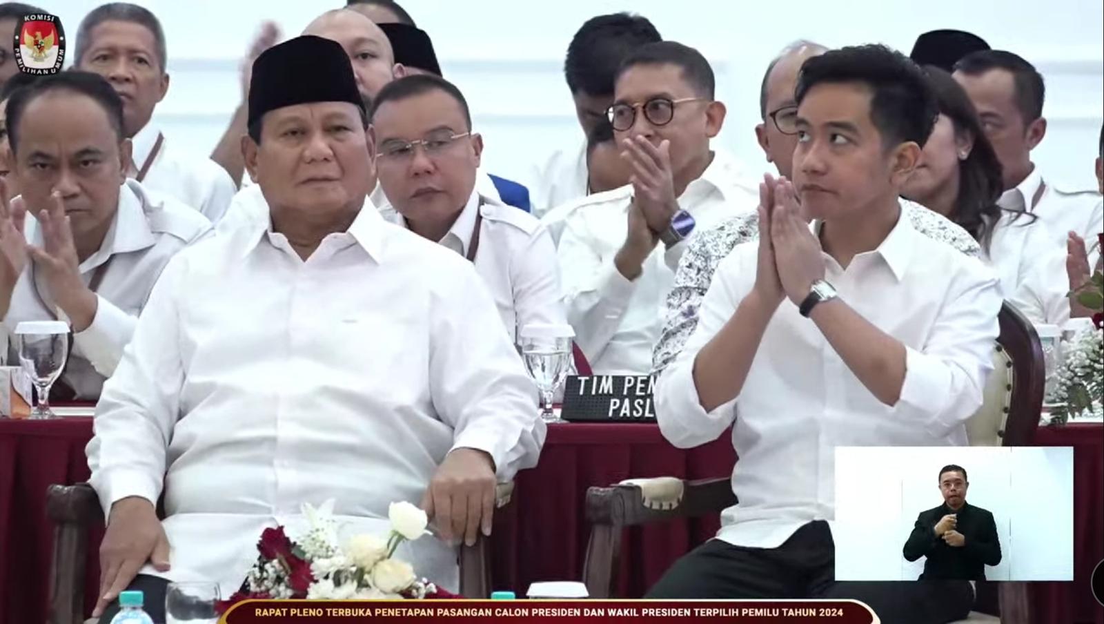 Sah! Prabowo-Gibran Ditetapkan Sebagai Presiden & Wapres RI Terpilih