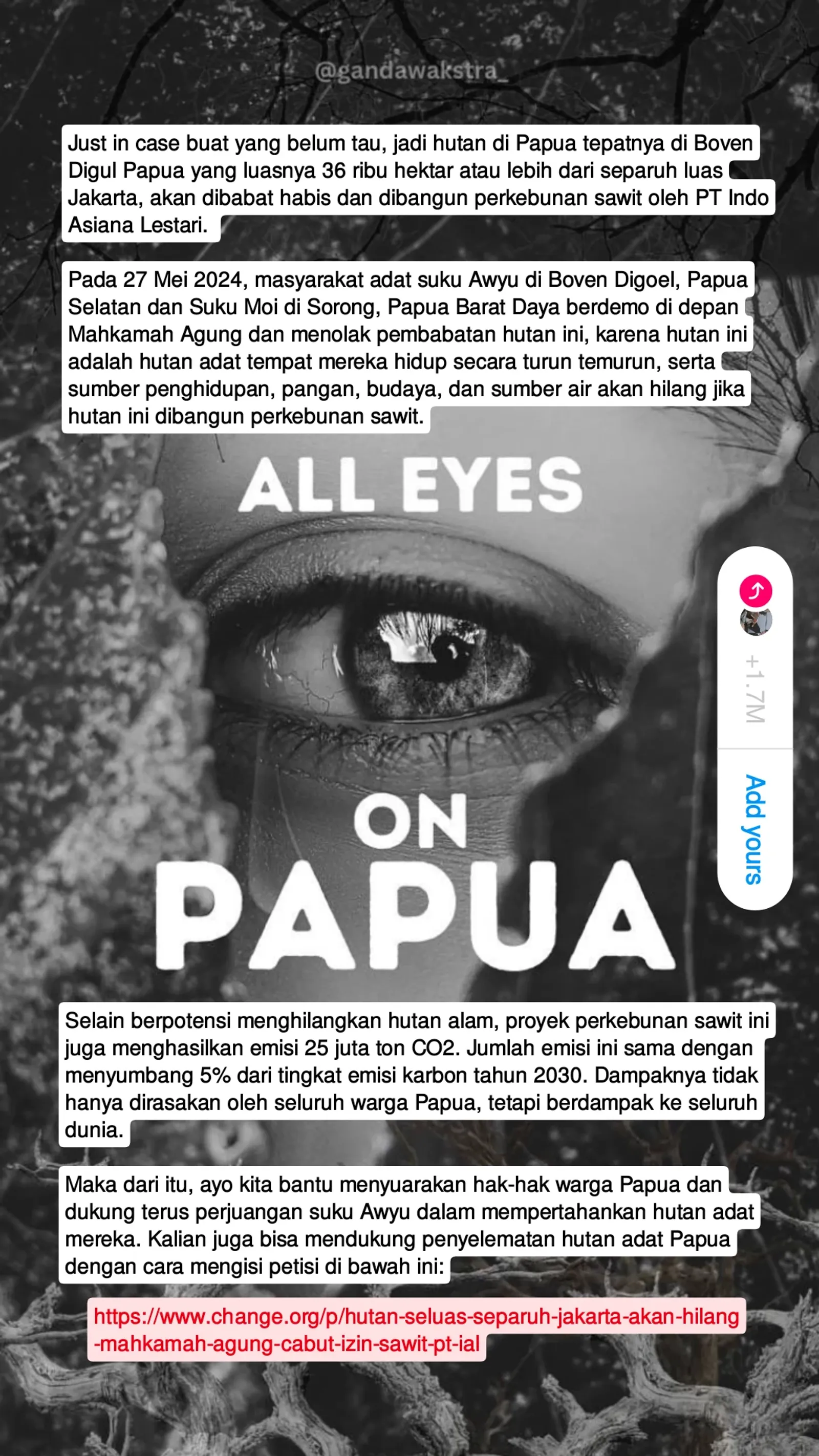 'All Eyes On Papua' Trending, Apa Penyebabnya?