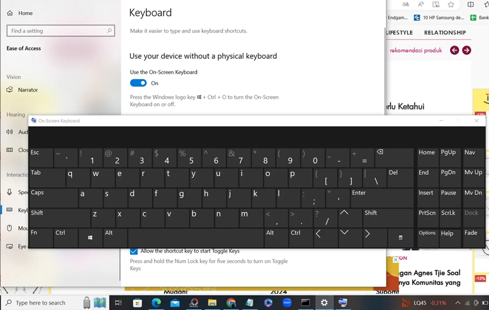 6 Cara Memunculkan Keyboard di Layar Laptop, Mempermudah Pekerjaanmu