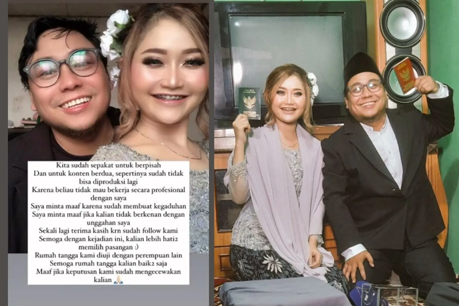 Diselingkuhi, Selebgram Riyuka Bunga dan Heri Horeh Umumkan Pisah