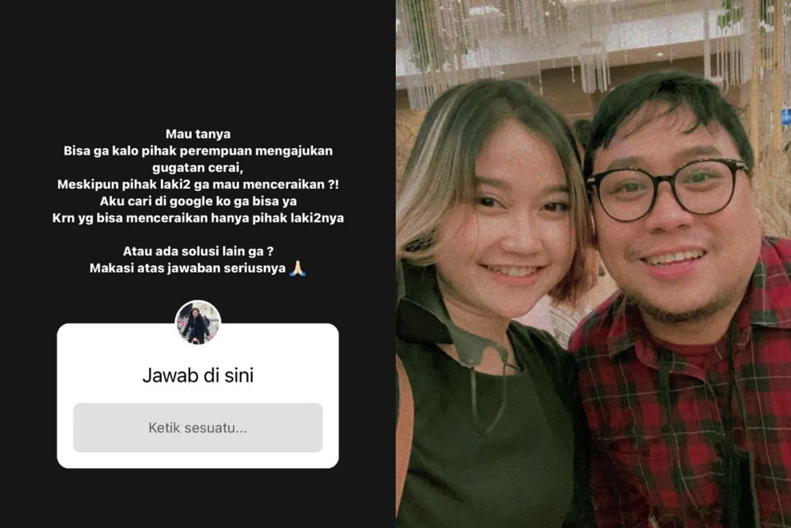 Diselingkuhi, Selebgram Riyuka Bunga dan Heri Horeh Umumkan Pisah