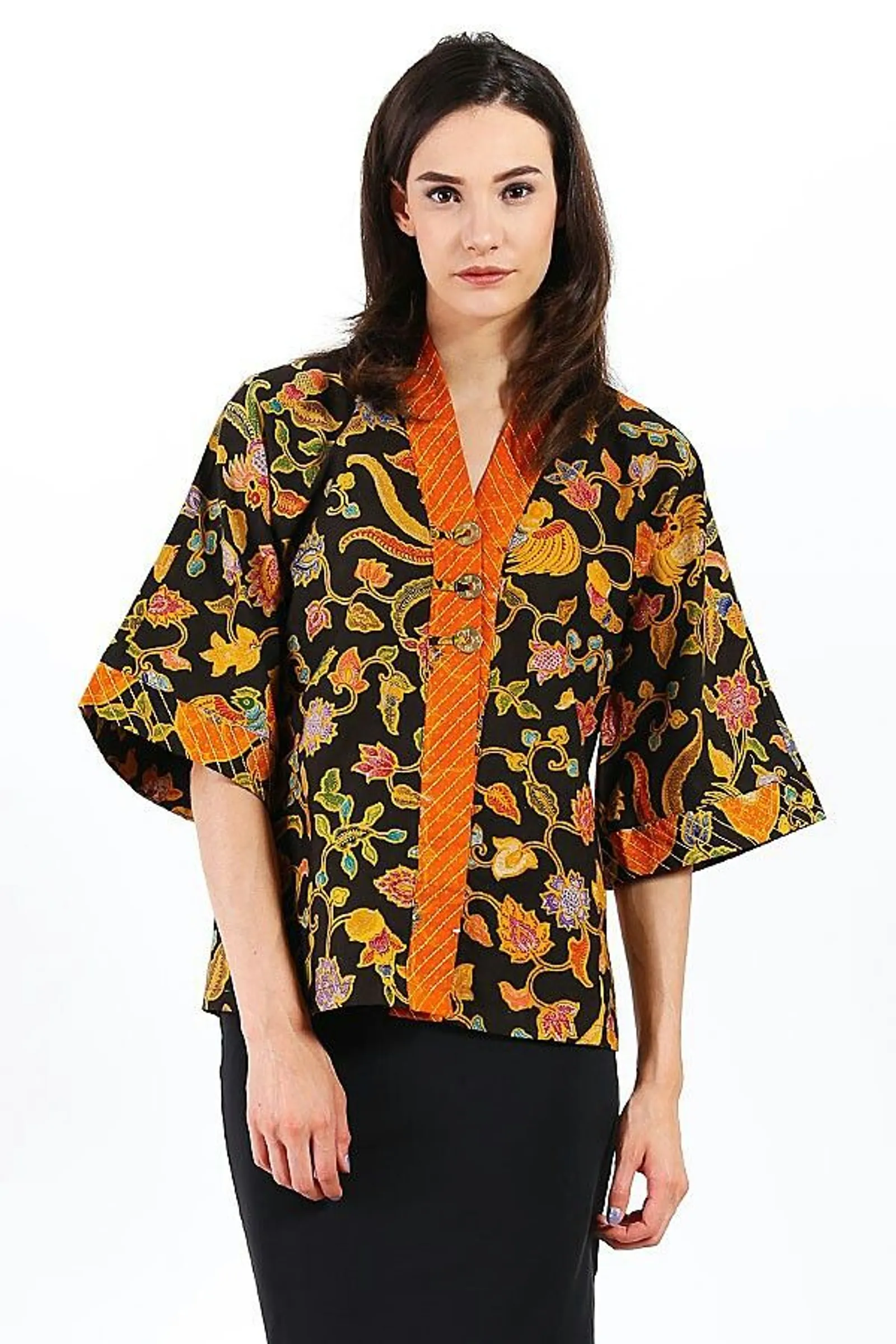 20 Model Baju Batik Atasan Perempuan Kantor, Fashionable!