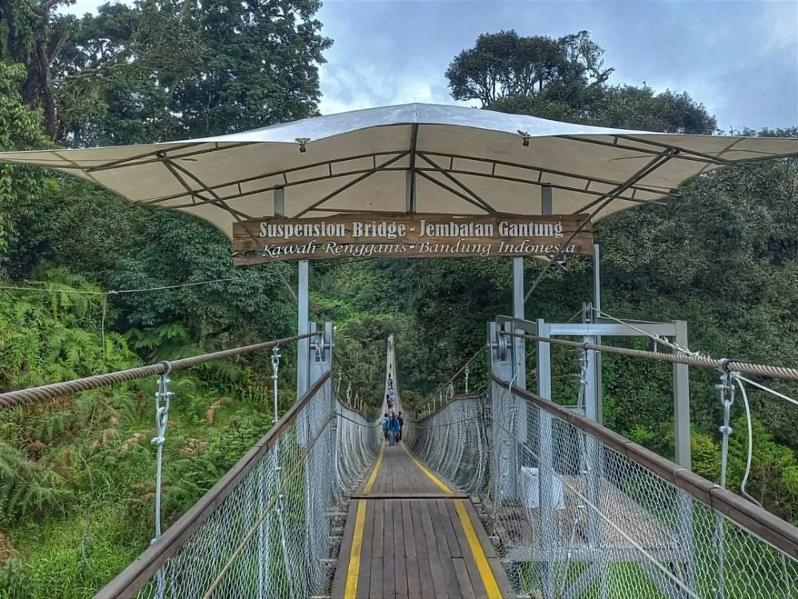 Jelajah Rengganis Suspension Bridge, Jembatan Terpanjang di Jawa Barat