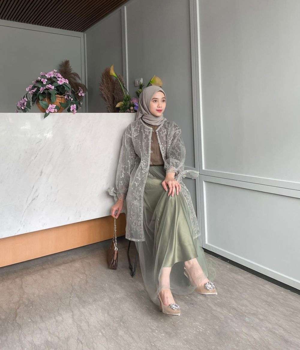 7 Inspirasi Ootd Rok Tutu Hijab Kondangan 2122