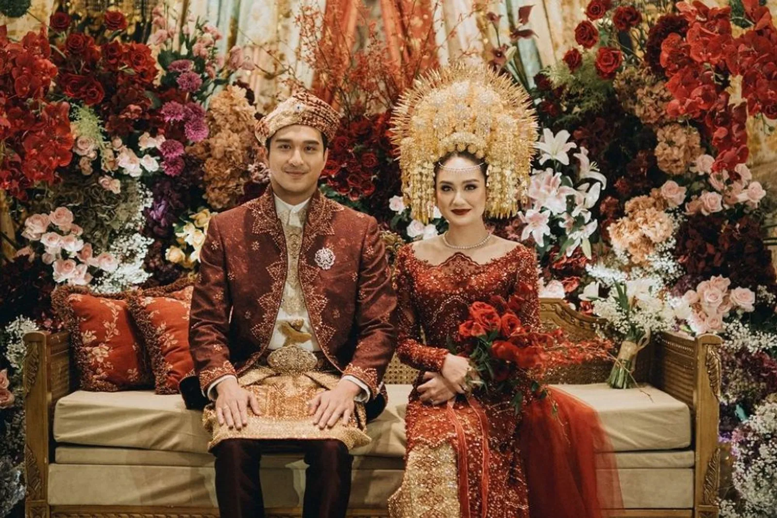 8 Potret Artis Hadiri Pernikahan Salshabilla Adriani & Ibrahim Risyad