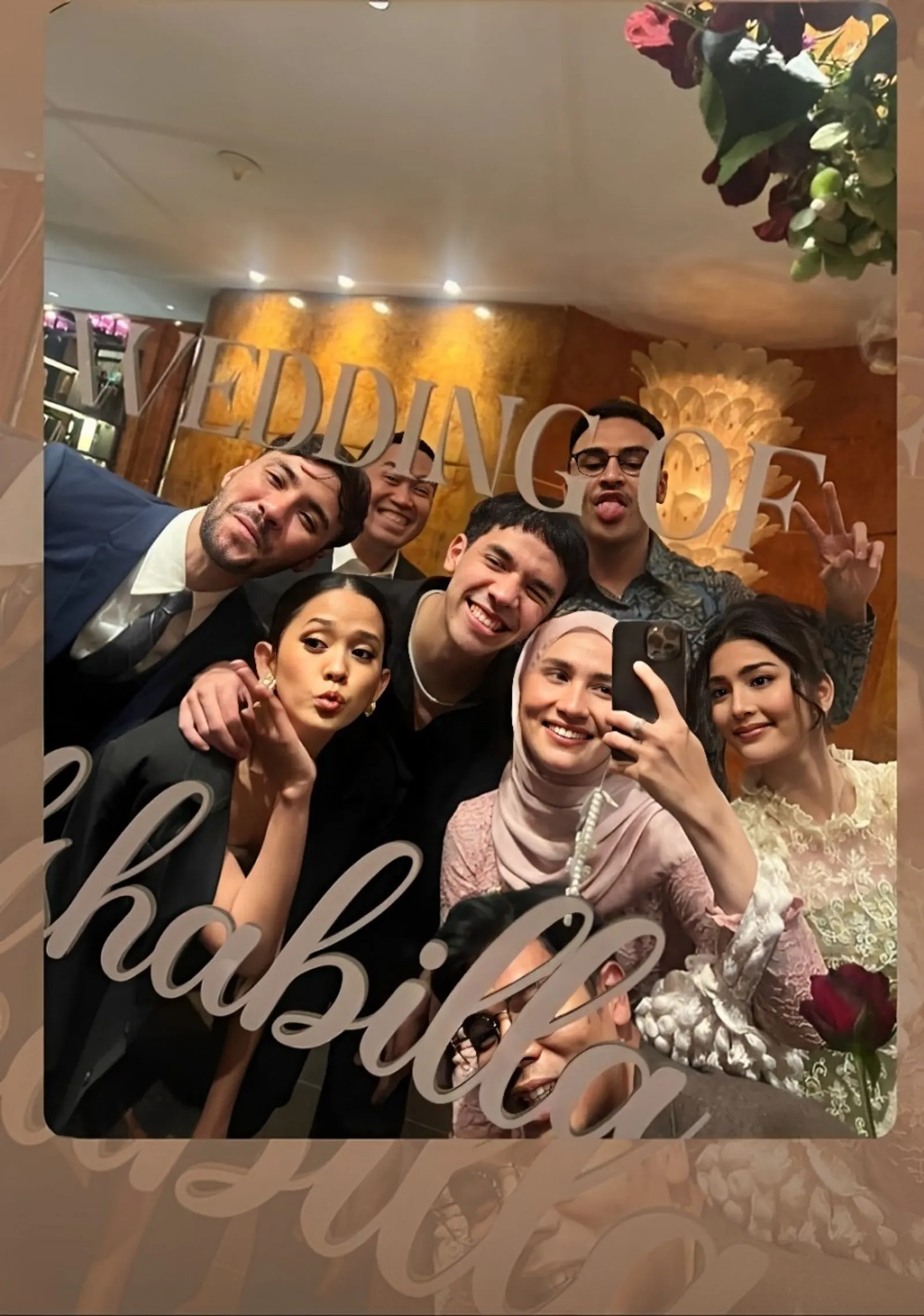 8 Potret Artis Hadiri Pernikahan Salshabilla Adriani & Ibrahim Risyad