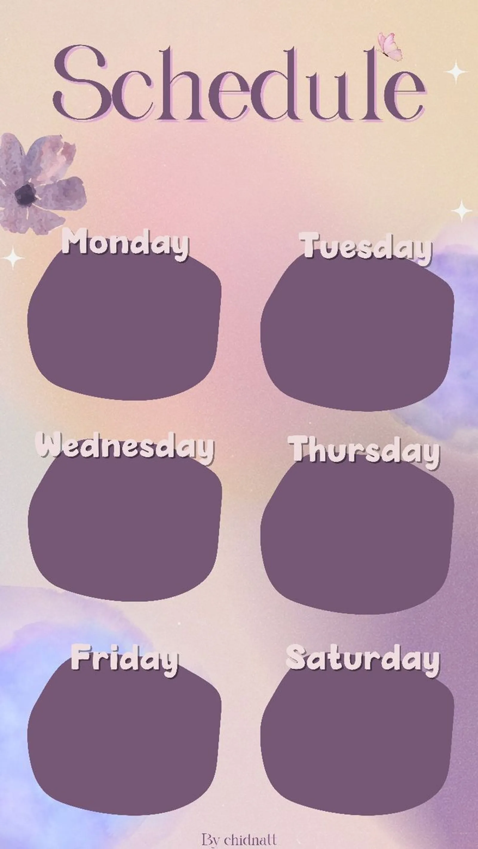 20 Lockscreen Jadwal Pelajaran Kosong yang Bagus dan Keren