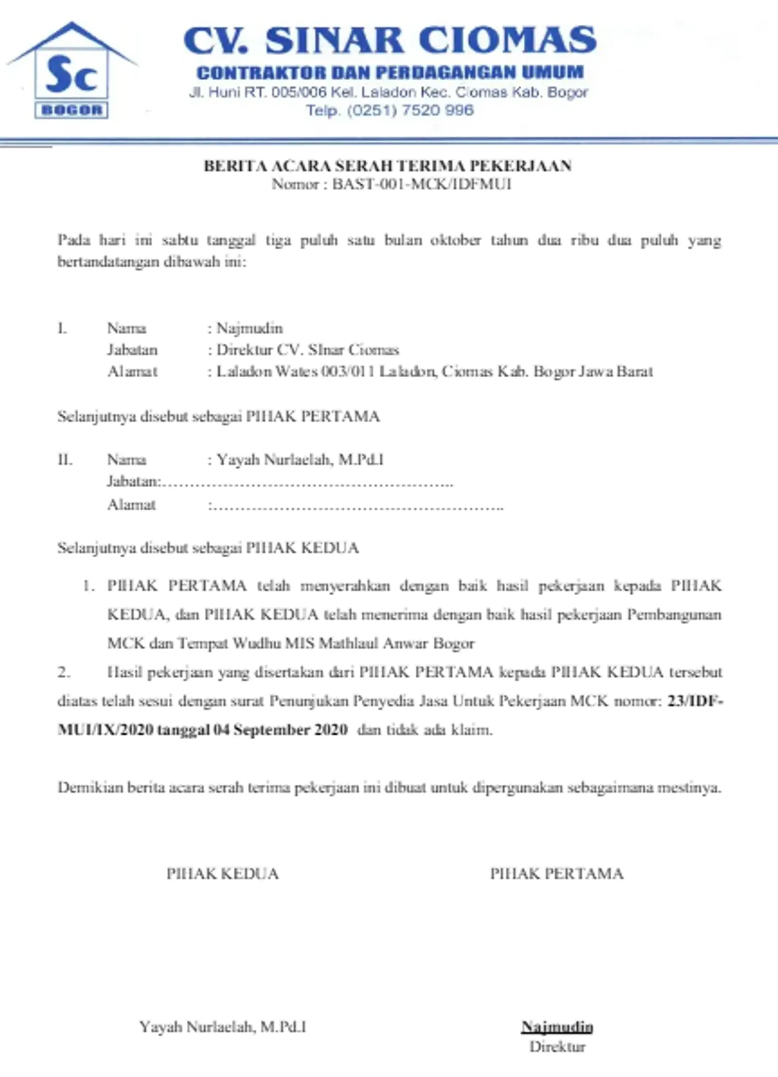 6 Contoh Surat Berita Acara Serah Terima dan Cara Membuatnya