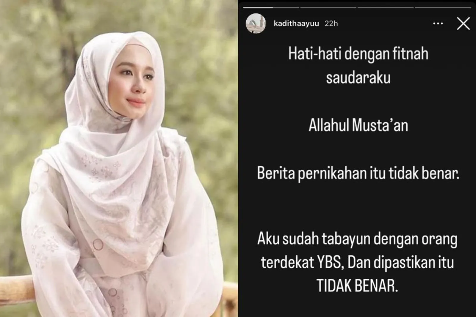 Kronologi Tersebarnya Rumor Laudya Cynthia Bella Menikah dengan Ustaz