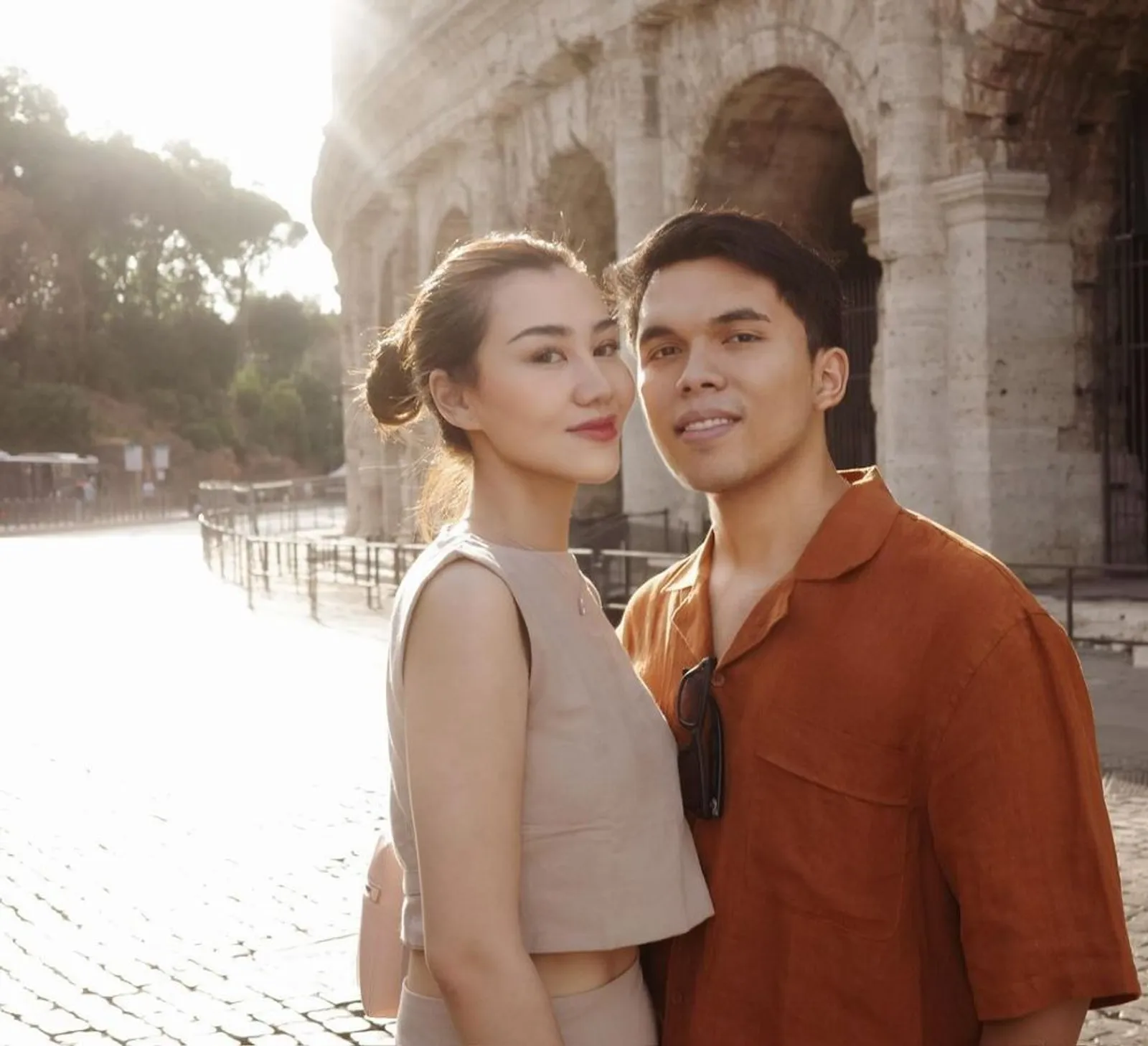 7 Potret Honeymoon Aaliyah Massaid dan Thariq Halilintar di Italia