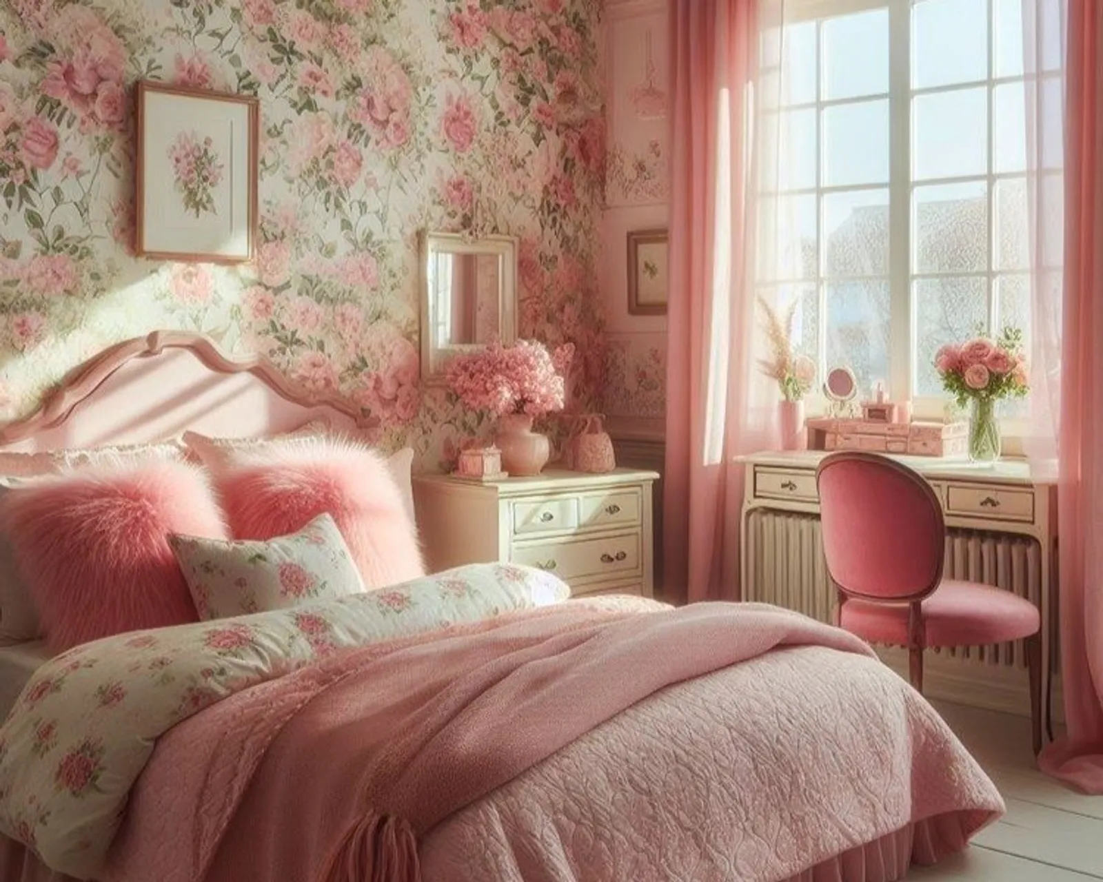 6 Desain Kamar Pink Aesthetic yang Cantik