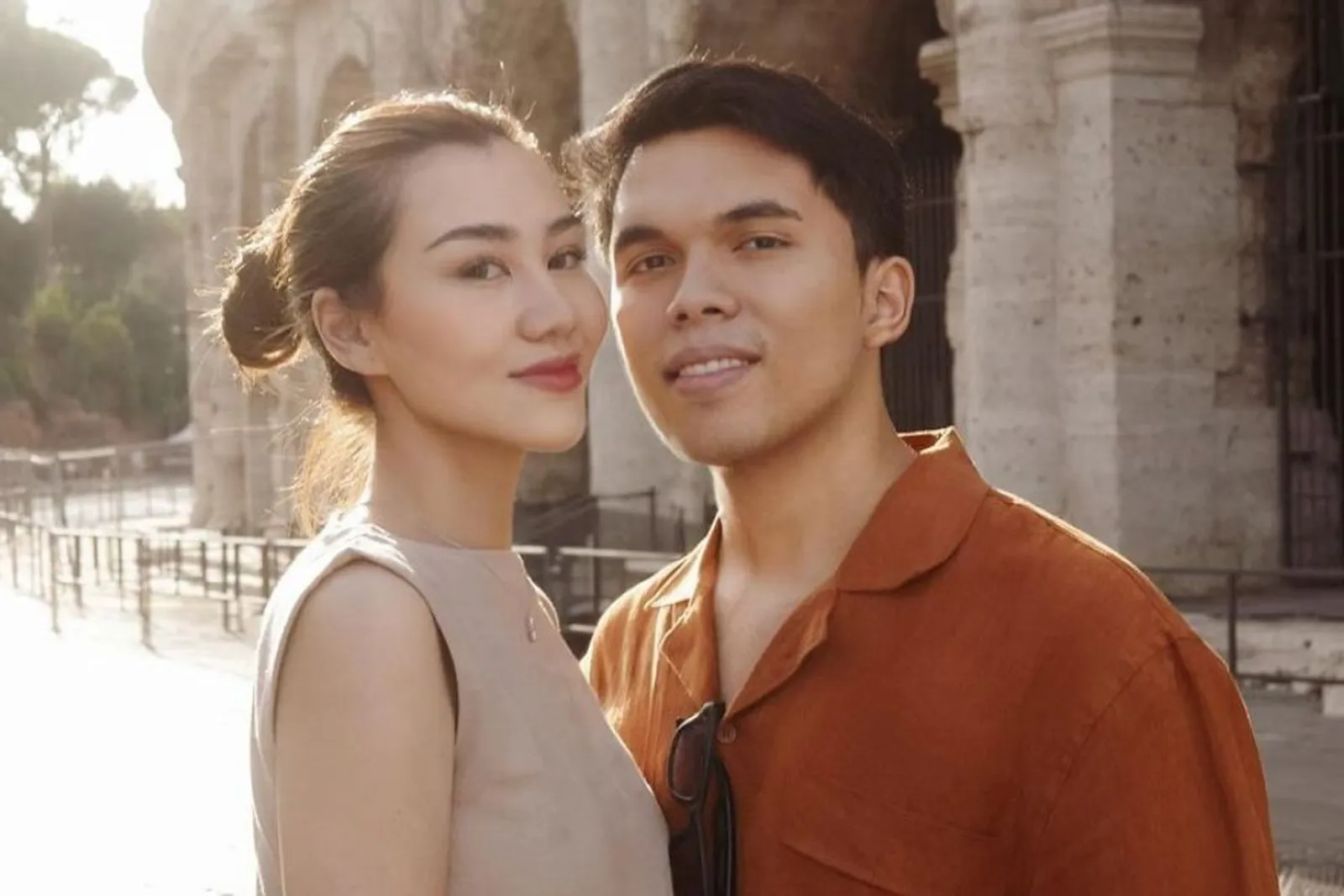 7 Potret Honeymoon Aaliyah Massaid dan Thariq Halilintar di Italia