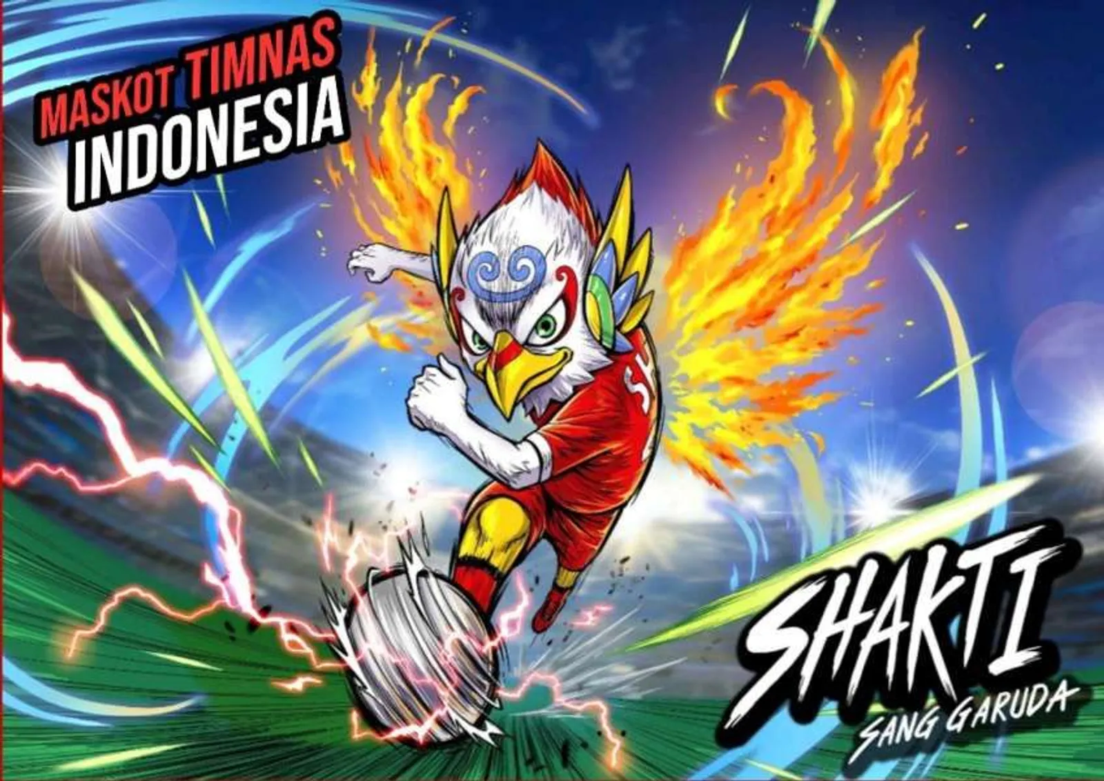 PSSI Kenalkan "Shakti", Maskot Baru Timnas Sepak Bola Indonesia