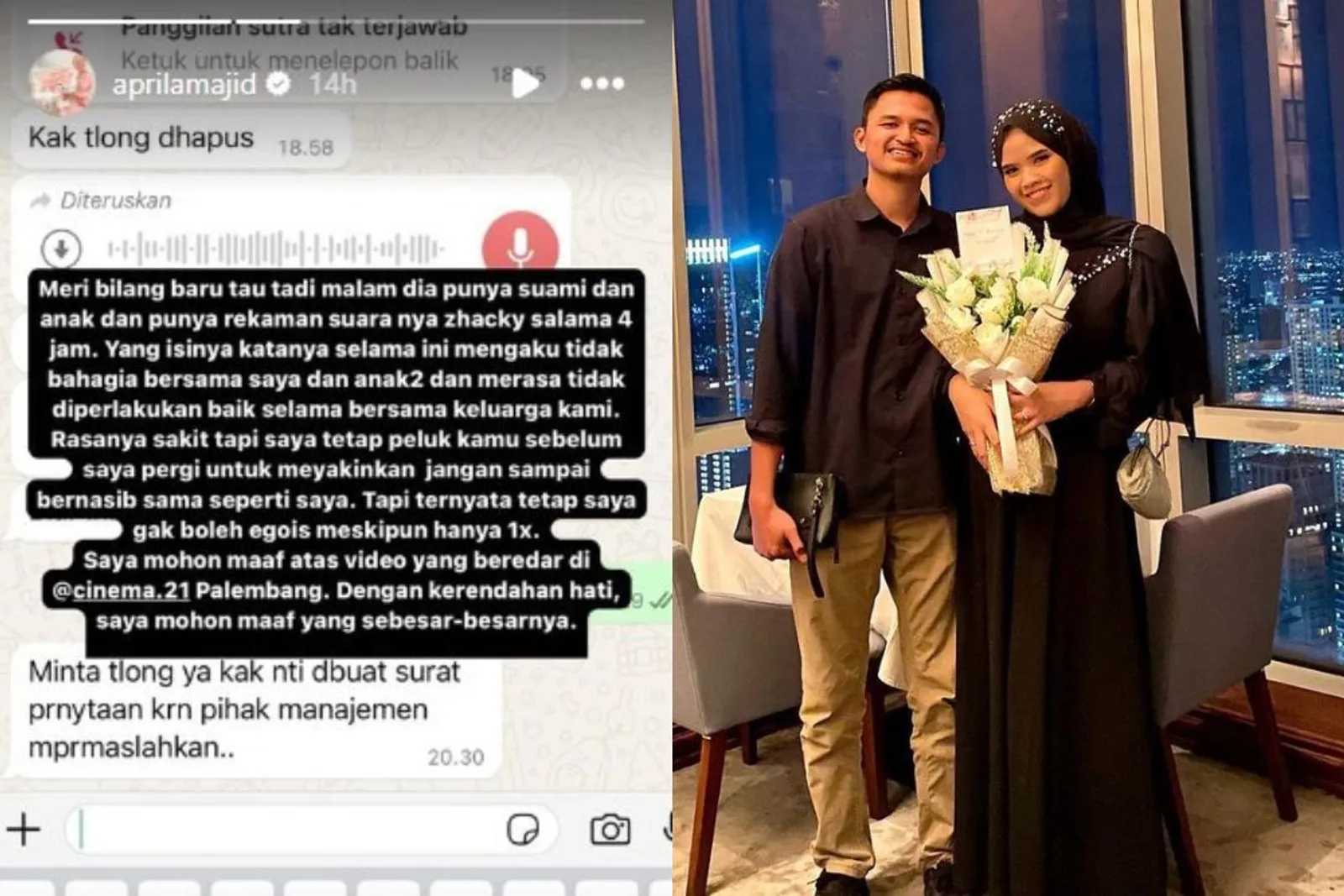 Suami Hilang Setahun, Ini Kisah Cinta Pilu Selebgram Aprila Majid