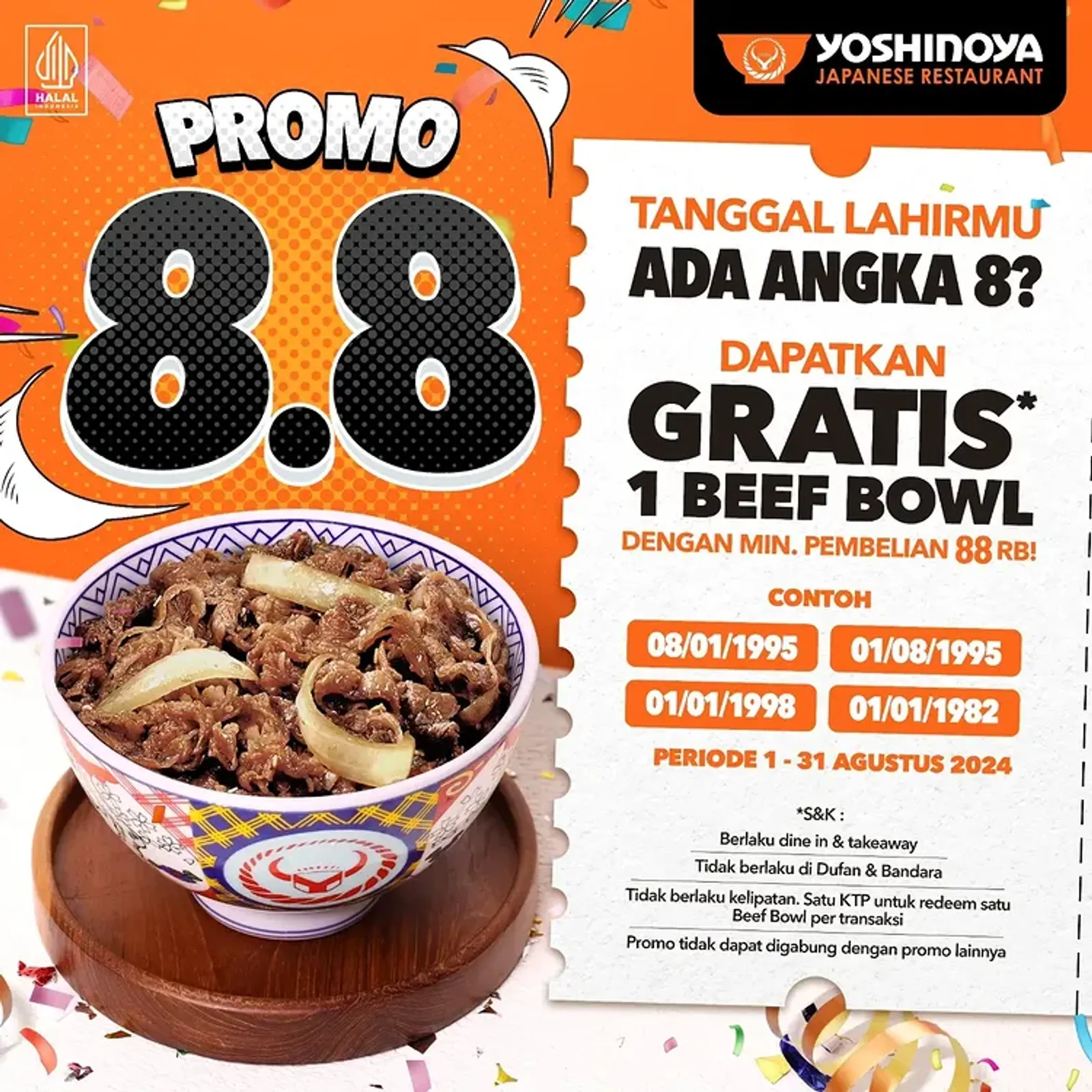 14 Promo Makanan dan Minuman Kemerdekaan, HUT RI Siap Makan Enak!