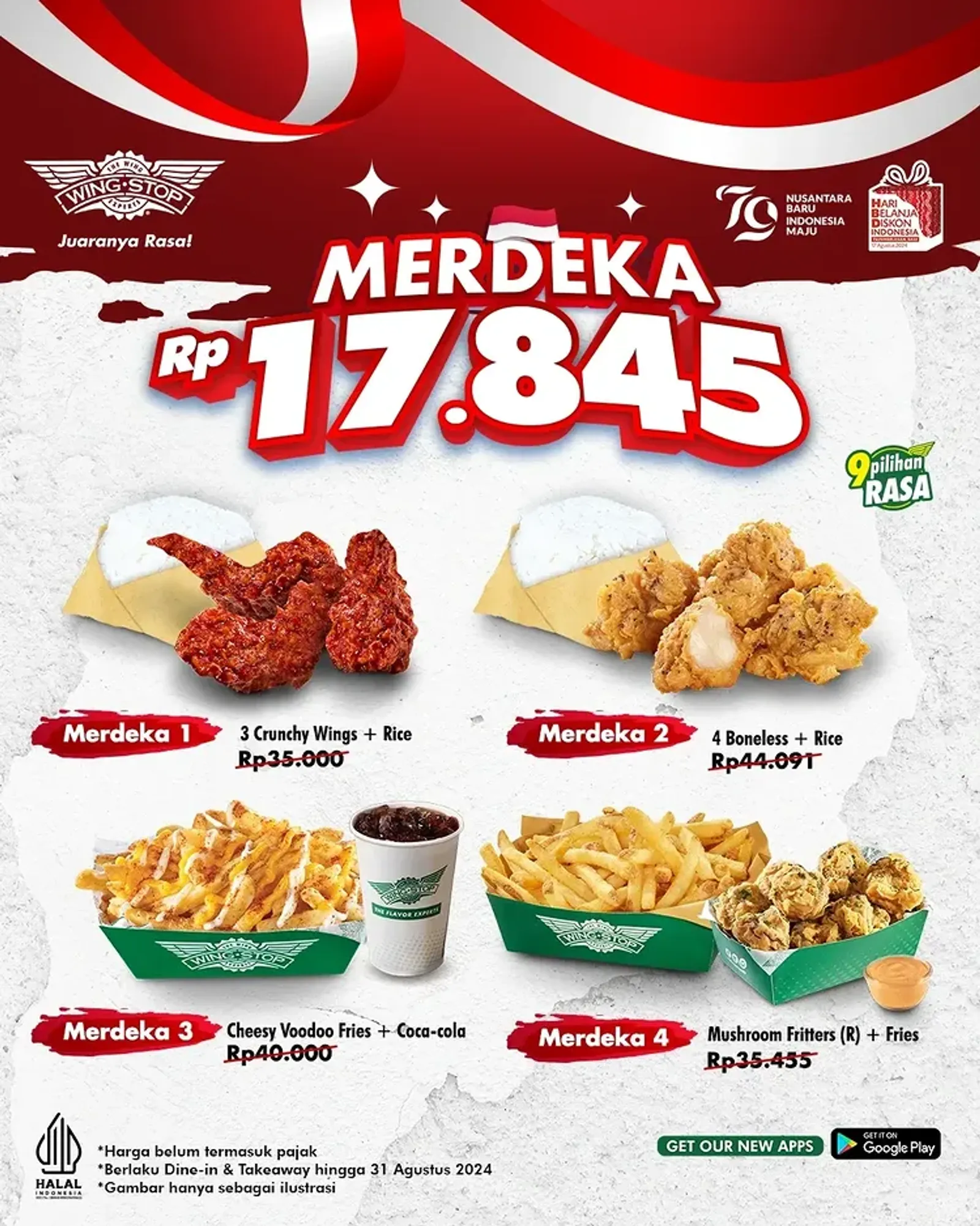 14 Promo Makanan dan Minuman Kemerdekaan, HUT RI Siap Makan Enak!