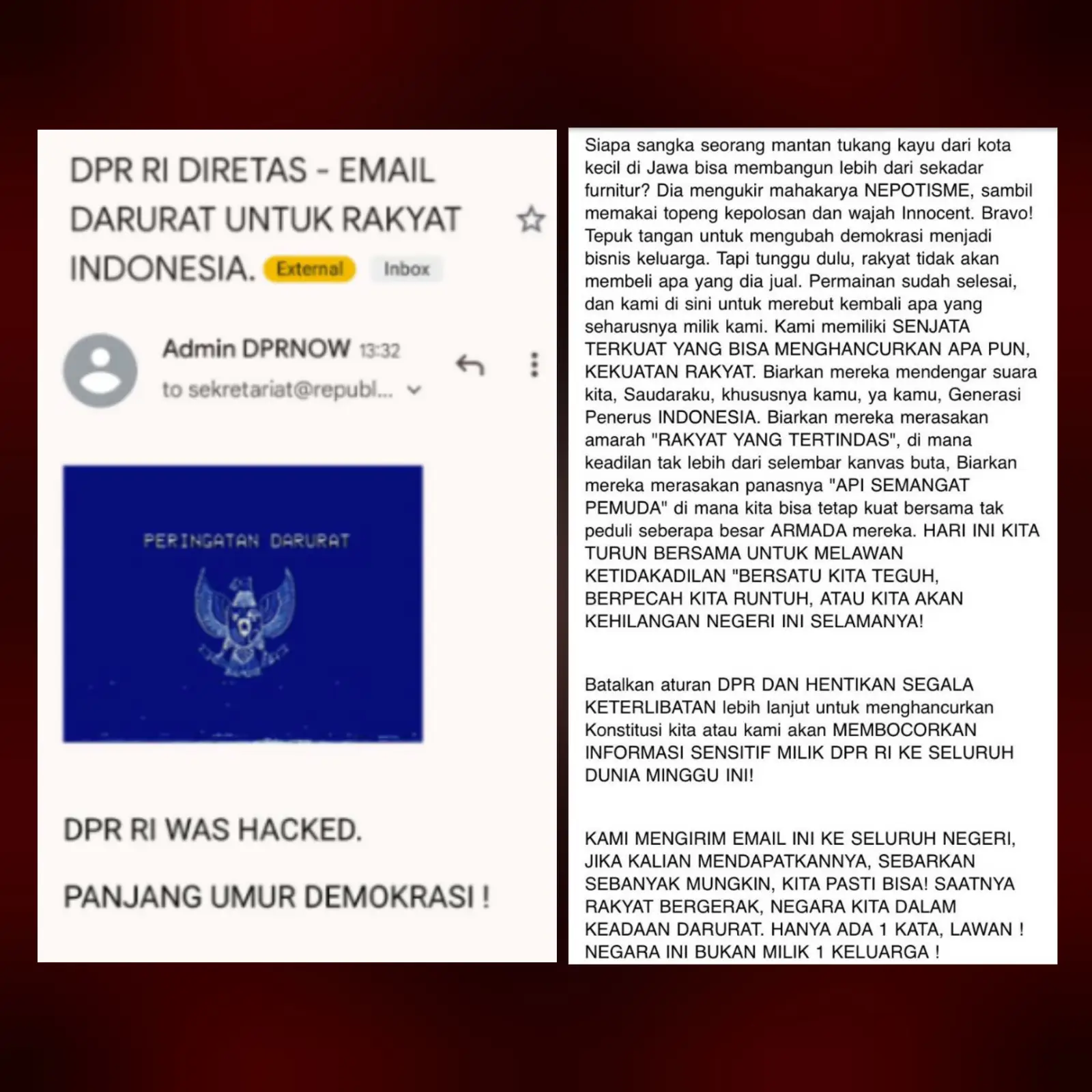 Akun E-mail Resmi DPR RI Diduga Diretas, Bagaimana Kelanjutannya?