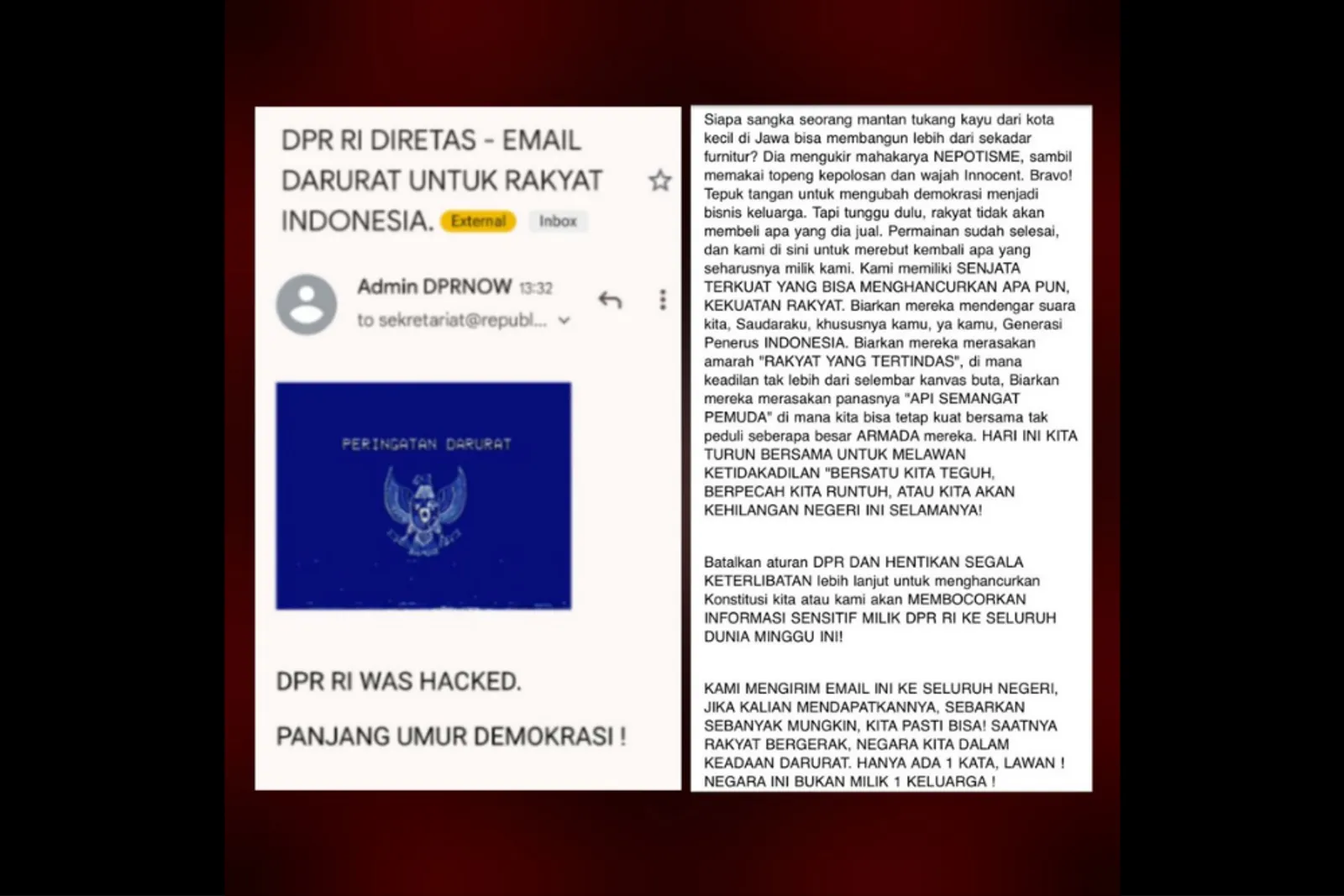 Akun E-mail Resmi DPR RI Diduga Diretas, Bagaimana Kelanjutannya?