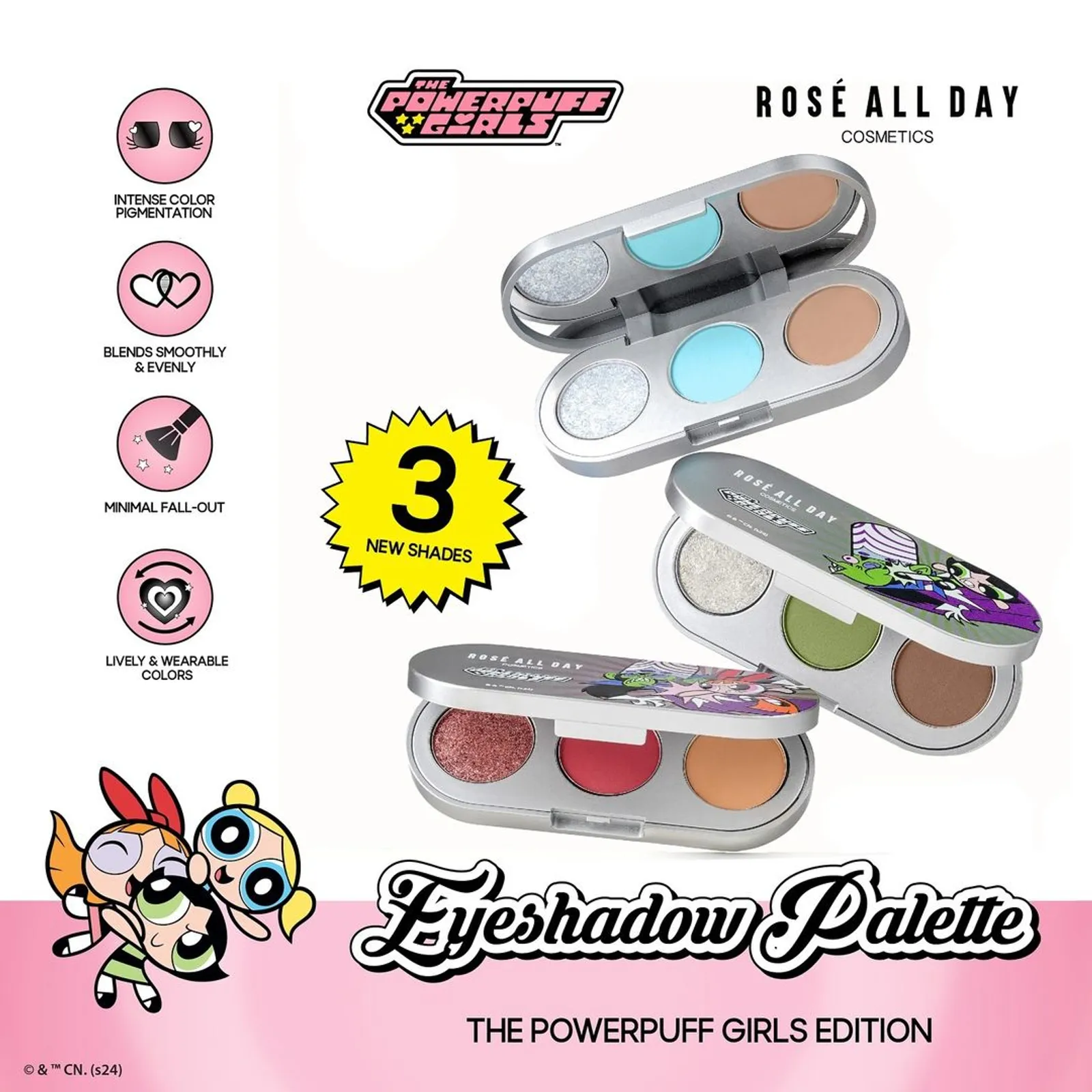 Cute Banget! Ini Koleksi Rosé All Day x The Powerpuff Girls