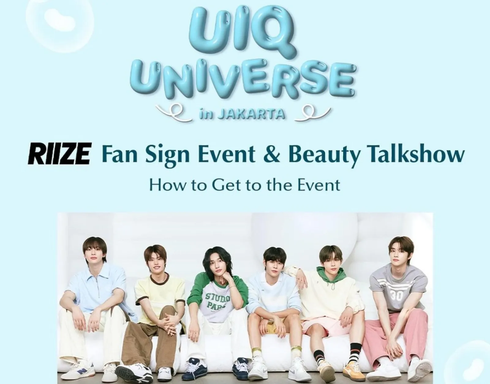 UIQ K-Beauty Bersiap Gelar Fansign dan Beauty Talk Show bareng 'RIIZE'