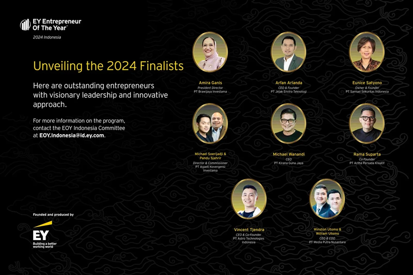 Inilah Finalis EY Entrepreneur Of The Year™ 2024 Indonesia