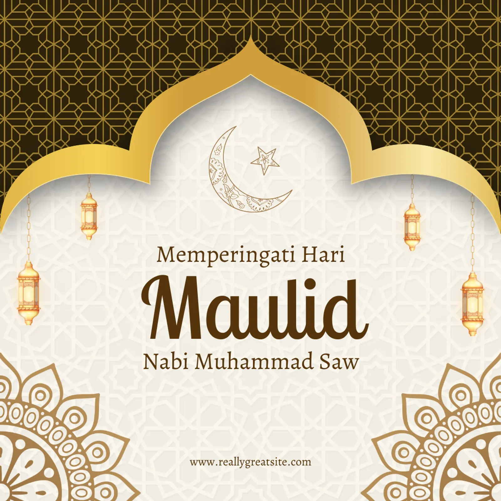 10 Poster Maulid Nabi Muhammad SAW 2024 Terbaru