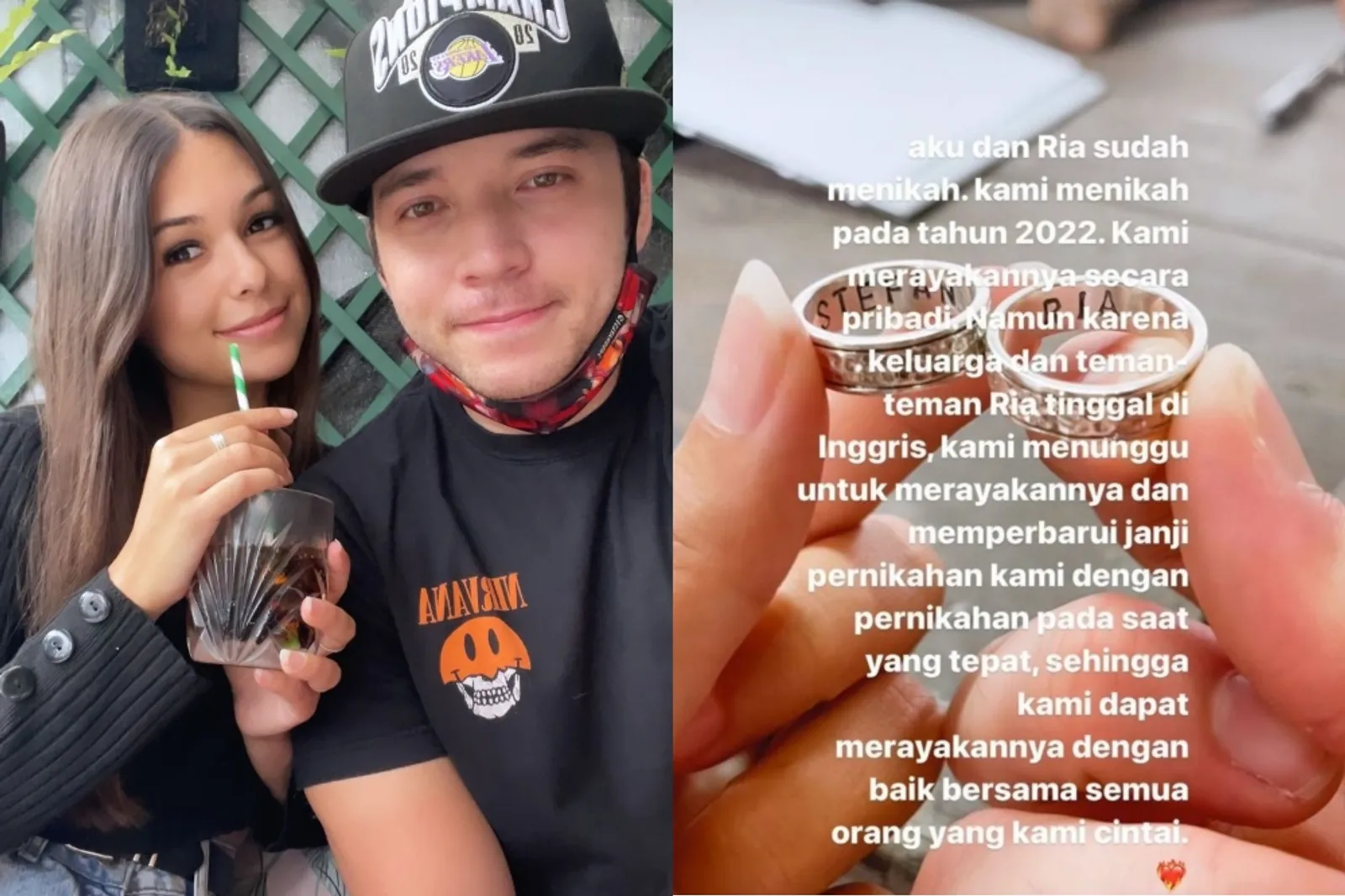 Stefan William dan Ria Andrews Telah Menikah Sejak 2022, Ini Faktanya!