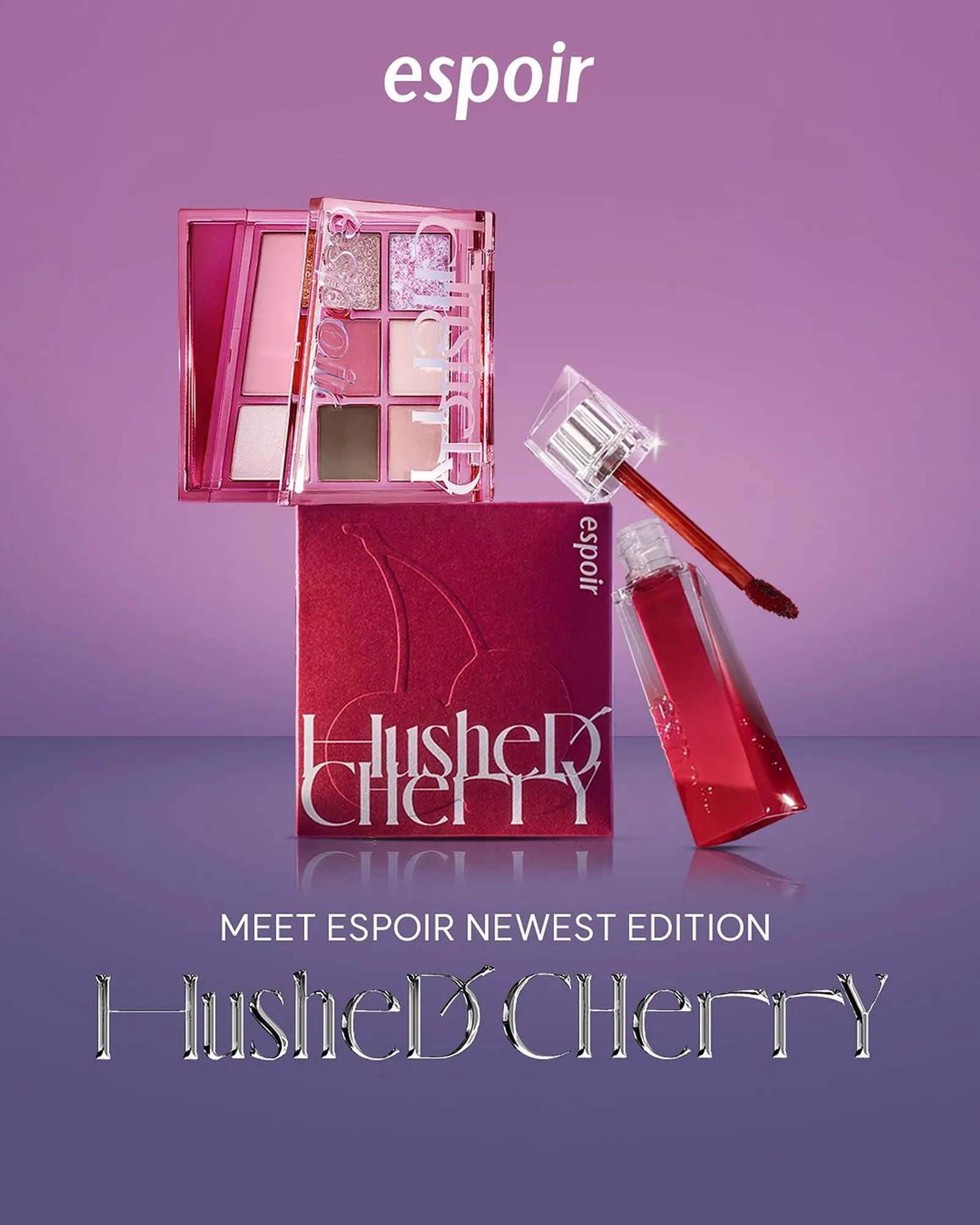 Espoir Hushed Cherry Edition, Dapatkan Makeup A la Winter 'aespa' 