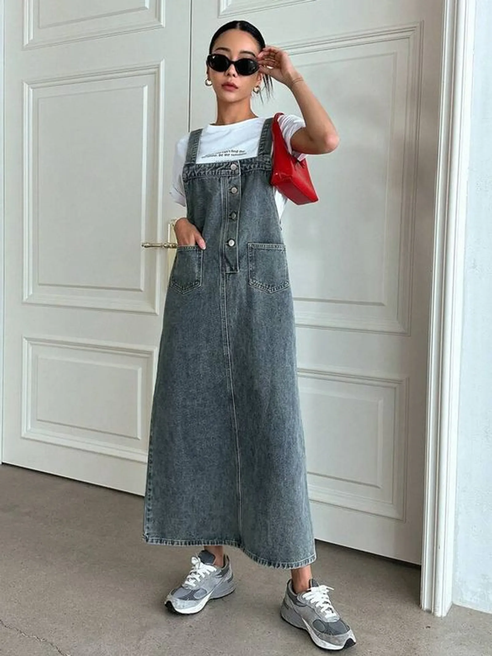 5 Ide OOTD Overall Rok Cargo A La Korean Look