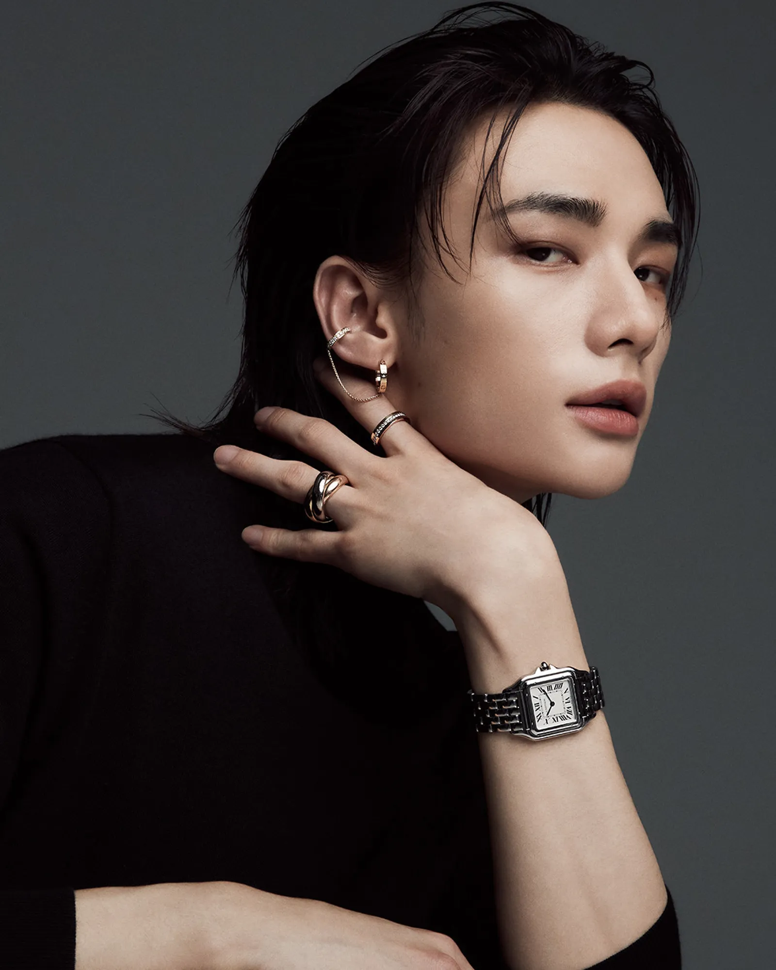 Gaya Hyunjin 'Stray Kids' Jadi Wajah Terbaru Perhiasan Mewah Cartier