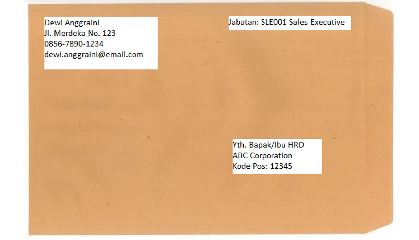 8 Format Amplop Lamaran Kerja yang Baik dan Benar