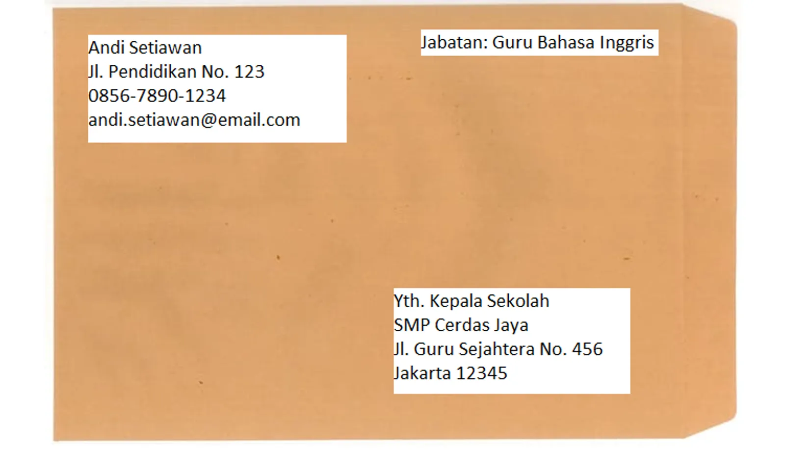 8 Format Amplop Lamaran Kerja yang Baik dan Benar