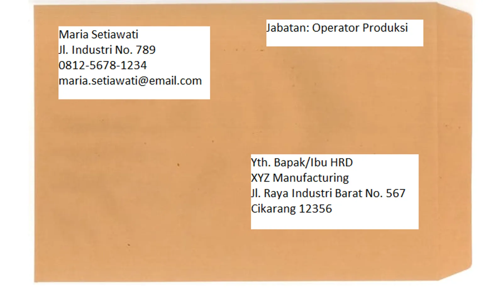 8 Format Amplop Lamaran Kerja yang Baik dan Benar