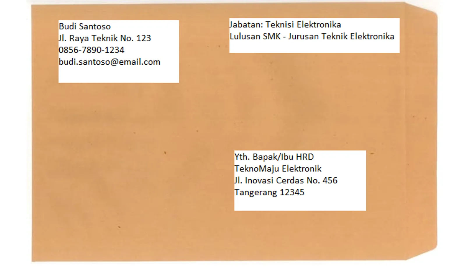 8 Format Amplop Lamaran Kerja yang Baik dan Benar