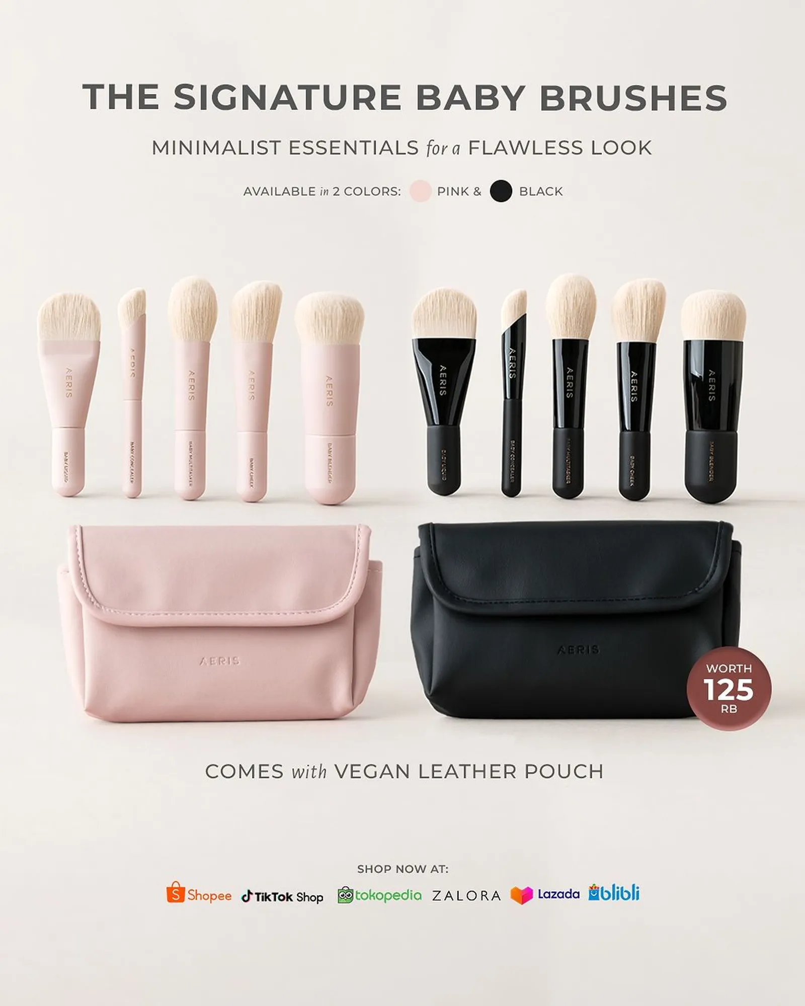 Usung Konsep Flower-Powered Beauty, Aeris Luncurkan Koleksi Brush Baru