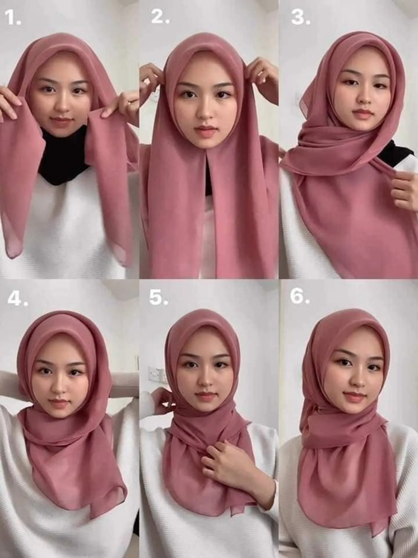 5 Tutorial Hijab Segi Empat untuk Acara Resmi yang Rapi